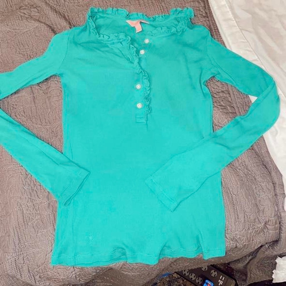LILLY PULITZER RUFFLE LONGSLEEVE